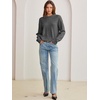 image:imageANRABESS Womens Oversized Long Sleeve Crewneck Cropped Sweater  Wool Blend Soft Warm Fuzzy Chunky Pullover Basic Casual Comfy Knit Tops Fall Winter Outfits ClothesGrey