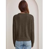 image:imageANRABESS Womens Oversized Long Sleeve Crewneck Cropped Sweater  Wool Blend Soft Warm Fuzzy Chunky Pullover Basic Casual Comfy Knit Tops Fall Winter Outfits ClothesTaupe
