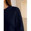 image:imageANRABESS Womens Oversized Long Sleeve Crewneck Cropped Sweater  Wool Blend Soft Warm Fuzzy Chunky Pullover Basic Casual Comfy Knit Tops Fall Winter Outfits ClothesNavy Blue