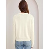 image:imageANRABESS Womens Oversized Long Sleeve Crewneck Cropped Sweater  Wool Blend Soft Warm Fuzzy Chunky Pullover Basic Casual Comfy Knit Tops Fall Winter Outfits ClothesCream