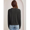 image:imageANRABESS Womens Oversized Long Sleeve Crewneck Cropped Sweater  Wool Blend Soft Warm Fuzzy Chunky Pullover Basic Casual Comfy Knit Tops Fall Winter Outfits ClothesDark Grey