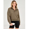 image:imageANRABESS Womens Oversized Long Sleeve Cropped Sweatshirts  Button Henley Neck Sweat Shirts Soft Comfy Pullover Tops Relaxed Fit Casual Daily Wear Fall Winter Fashion ClothingBrown