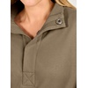 image:imageANRABESS Womens Oversized Long Sleeve Cropped Sweatshirts  Button Henley Neck Sweat Shirts Soft Comfy Pullover Tops Relaxed Fit Casual Daily Wear Fall Winter Fashion ClothingBrown