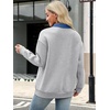 image:imageANRABESS Womens Quarter Button Long Sleeve Polo Sweatshirts  Denim Collared Henley Hoodies Shirt Cozy Fleece Pullover Top Loose Fit Casual Fall Outfit Winter Teen Preppy ClothesGrey