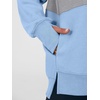 image:imageANRABESS Womens Quarter Zip Sweatshirt Oversized Hoodies  Soft Cozy Fleece Mock Neck Pullover with Side Pockets Drop Shoulder SlouchyY2K Color Block Casual LoungewearFall FashionWhite Light Grey Sky Blue