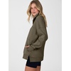 image:imageANRABESS Womens Quarter Zip Sweatshirt Oversized Hoodies  Soft Cozy Fleece Mock Neck Pullover with Side Pockets Drop Shoulder SlouchyY2K Color Block Casual LoungewearFall FashionCoffee