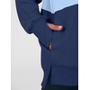 image:imageANRABESS Womens Quarter Zip Sweatshirt Oversized Hoodies  Soft Cozy Fleece Mock Neck Pullover with Side Pockets Drop Shoulder SlouchyY2K Color Block Casual LoungewearFall FashionApricot Sky Navy Blue