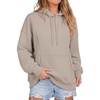 image:imageANRABESS Hoodies for Women Oversized Longline Sweatshirts  Long Sleeve Drawstring Pullover with Pockets Soft Cozy Warm Fleece Casual Y2K Teen Girls Clothes Fall Winter OutfitsLight Khaki