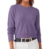 image:imageANRABESS Womens Long Sleeve Scalloped Cropped Sweaters  Lightweight Soft Comfy Ribbed KnitDressy Casual Pullover TopsBusiness Work OfficeTravel Vacation WearFall Winter ClothesPurple