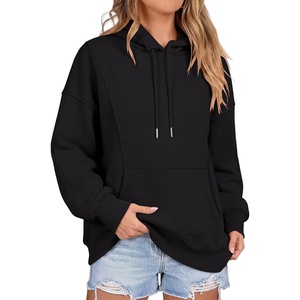 image:imageANRABESS Hoodies for Women Oversized Longline Sweatshirts  Long Sleeve Drawstring Pullover with Pockets Soft Cozy Warm Fleece Casual Y2K Teen Girls Clothes Fall Winter OutfitsBlack