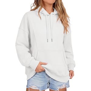 image:imageANRABESS Hoodies for Women Oversized Longline Sweatshirts  Long Sleeve Drawstring Pullover with Pockets Soft Cozy Warm Fleece Casual Y2K Teen Girls Clothes Fall Winter OutfitsWhite