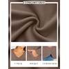 image:imageANRABESS Long Sleeve Shirts for Women Fall V Neck Sweatshirts  Lightweight Fleece Pullover with PocketsCurved Hem TunicLoose Casual Top for Work amp Everyday WearLight Brown