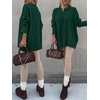 image:imageANRABESS Oversized Sweaters for Women Batwing Fall Outfits  Long Sleeve Crew Neck Pullover Cozy Casual Loose Knit Tops Cute Office Work Travel Vacation Winter Fashion ClothingDark Green