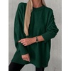 image:imageANRABESS Oversized Sweaters for Women Batwing Fall Outfits  Long Sleeve Crew Neck Pullover Cozy Casual Loose Knit Tops Cute Office Work Travel Vacation Winter Fashion ClothingDark Green