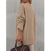 image:imageANRABESS Oversized Sweaters for Women Batwing Fall Outfits  Long Sleeve Crew Neck Pullover Cozy Casual Loose Knit Tops Cute Office Work Travel Vacation Winter Fashion ClothingLight Khaki