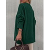 image:imageANRABESS Oversized Sweaters for Women Batwing Fall Outfits  Long Sleeve Crew Neck Pullover Cozy Casual Loose Knit Tops Cute Office Work Travel Vacation Winter Fashion ClothingDark Green