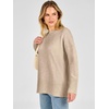 image:imageANRABESS Oversized Sweaters for Women Batwing Fall Outfits  Long Sleeve Crew Neck Pullover Cozy Casual Loose Knit Tops Cute Office Work Travel Vacation Winter Fashion ClothingAlmond