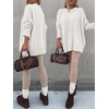 image:imageANRABESS Oversized Sweaters for Women Batwing Fall Outfits  Long Sleeve Crew Neck Pullover Cozy Casual Loose Knit Tops Cute Office Work Travel Vacation Winter Fashion ClothingWhite