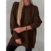 image:imageANRABESS Oversized Sweaters for Women Batwing Fall Outfits  Long Sleeve Crew Neck Pullover Cozy Casual Loose Knit Tops Cute Office Work Travel Vacation Winter Fashion ClothingCoffee