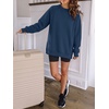 image:imageANRABESS Oversized Sweatshirt for Women Crewneck Fall Outfits  Long Sleeve Side Slit Pullover Tops Comfy Soft Fleece Loose Fit Sweatshirts with Pockets Casual Work Lounge Winter ClothesNavy Blue
