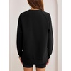 image:imageANRABESS Oversized Sweatshirt for Women Crewneck Fall Outfits  Long Sleeve Side Slit Pullover Tops Comfy Soft Fleece Loose Fit Sweatshirts with Pockets Casual Work Lounge Winter ClothesBlack