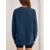 image:imageANRABESS Oversized Sweatshirt for Women Crewneck Fall Outfits  Long Sleeve Side Slit Pullover Tops Comfy Soft Fleece Loose Fit Sweatshirts with Pockets Casual Work Lounge Winter ClothesNavy Blue