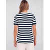 image:imageANRABESS Short Sleeve Sweaters for Women Wool Blend V Neck Sweater Shirts Business Casual Work Tops 2026 Summer OutfitsStriped Blue