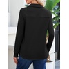 image:imageANRABESS Sweatshirt for Women Long Sleeve Polo Shirts  Grommet HalfPlacket Tunic Tops HighLow Curved Hem Pullover Dressy Business Casual Classic Vintage Fall OutfitsBlack