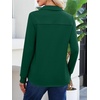 image:imageANRABESS Sweatshirt for Women Long Sleeve Polo Shirts  Grommet HalfPlacket Tunic Tops HighLow Curved Hem Pullover Dressy Business Casual Classic Vintage Fall OutfitsDeep Green
