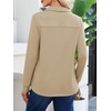 image:imageANRABESS Sweatshirt for Women Long Sleeve Polo Shirts  Grommet HalfPlacket Tunic Tops HighLow Curved Hem Pullover Dressy Business Casual Classic Vintage Fall OutfitsApricot