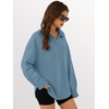 image:imageANRABESS Sweatshirt for Women Oversized Casual Long Sleeve Side Slit Button Lapel Polo Pullover Tunic Tops 2026 Fall OutfitsLight Blue