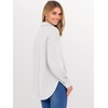 image:imageANRABESS Sweatshirt for Women Oversized Casual Long Sleeve Side Slit Button Lapel Polo Pullover Tunic Tops 2026 Fall OutfitsWhite