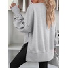 image:imageANRABESS Sweatshirts for Women Oversized V Neck Fleece Outfits  Thumbhole Long Sleeve amp Side Slits Soft Cozy Warm Pullover Tops Casual Going Out Daily Wear Winter Fall Fashion OutfitsGrey