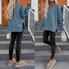 image:imageANRABESS Sweatshirts for Women Oversized V Neck Fleece Outfits  Thumbhole Long Sleeve amp Side Slits Soft Cozy Warm Pullover Tops Casual Going Out Daily Wear Winter Fall Fashion OutfitsGrey Blue
