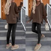 image:imageANRABESS Sweatshirts for Women Oversized V Neck Fleece Outfits  Thumbhole Long Sleeve amp Side Slits Soft Cozy Warm Pullover Tops Casual Going Out Daily Wear Winter Fall Fashion OutfitsCoffee
