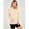 image:imageANRABESS Waffle Knit Sweatshirt for Women Henley Shirts  Lightweight Comfy Long Sleeve Stand Collar Half Button Pullover Tops Casual Daily Wear amp Work Fall Spring OutfitsAlmond