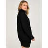 image:imageANRABESS Waffle Knit Sweatshirt for Women Henley Shirts  Lightweight Comfy Long Sleeve Stand Collar Half Button Pullover Tops Casual Daily Wear amp Work Fall Spring OutfitsBlack