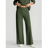 image:imageANRABESS Womens 2 Piece Outfits V Neck Sweatsuit Lounge Sets  Raglan Top amp Wide Leg Pants Loose WrinkleFree Loungewear Daily Travel Airport Matching Sets Fall Winter ClothingArmy Green