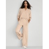 image:imageANRABESS Womens 2 Piece Outfits V Neck Sweatsuit Lounge Sets  Raglan Top amp Wide Leg Pants Loose WrinkleFree Loungewear Daily Travel Airport Matching Sets Fall Winter ClothingAlmond