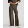 image:imageANRABESS Womens 2 Piece Outfits V Neck Sweatsuit Lounge Sets  Raglan Top amp Wide Leg Pants Loose WrinkleFree Loungewear Daily Travel Airport Matching Sets Fall Winter ClothingDark Brown