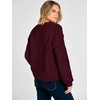 image:imageANRABESS Womens Long Sleeve Cable Knit Cropped Sweaters  Crew Neck Loose Pullover Tops Cozy Soft Warm Business Casual Work Office Daily Wear Fall Winter Trendy ClothingBurgundy