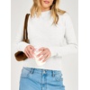image:imageANRABESS Womens Long Sleeve Crew Neck Knit Sweaters  RibbedSoft Comfy BreathableBusiness Casual Basic Pullover Tops Work Office Daily Outfits Fall Winter Layering ClothingCream White