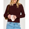 image:imageANRABESS Womens Long Sleeve Crew Neck Knit Sweaters  RibbedSoft Comfy BreathableBusiness Casual Basic Pullover Tops Work Office Daily Outfits Fall Winter Layering ClothingWine Red