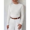 image:imageANRABESS Womens Long Sleeve Crew Neck Knit Sweaters  RibbedSoft Comfy BreathableBusiness Casual Basic Pullover Tops Work Office Daily Outfits Fall Winter Layering ClothingCream White