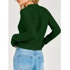 image:imageANRABESS Womens Long Sleeve Crew Neck Knit Sweaters  RibbedSoft Comfy BreathableBusiness Casual Basic Pullover Tops Work Office Daily Outfits Fall Winter Layering ClothingDark Green