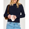 image:imageANRABESS Womens Long Sleeve Crew Neck Knit Sweaters  RibbedSoft Comfy BreathableBusiness Casual Basic Pullover Tops Work Office Daily Outfits Fall Winter Layering ClothingNavy Blue
