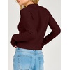 image:imageANRABESS Womens Long Sleeve Crew Neck Knit Sweaters  RibbedSoft Comfy BreathableBusiness Casual Basic Pullover Tops Work Office Daily Outfits Fall Winter Layering ClothingWine Red