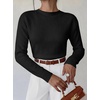 image:imageANRABESS Womens Long Sleeve Crew Neck Knit Sweaters  RibbedSoft Comfy BreathableBusiness Casual Basic Pullover Tops Work Office Daily Outfits Fall Winter Layering ClothingBlack