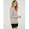 image:imageANRABESS Womens Long Sleeve Lightweight Pullover Sweaters  Casual Loose Fit Shirts Crew Neck Thumb Hole Tops Going Out Travel AllDay Wear Fall Winter Layering ClothesGray Apricot