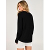 image:imageANRABESS Womens Long Sleeve Lightweight Pullover Sweaters  Casual Loose Fit Shirts Crew Neck Thumb Hole Tops Going Out Travel AllDay Wear Fall Winter Layering ClothesBlack